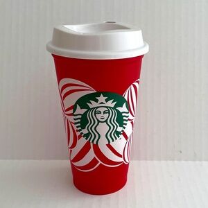 NEW STARBUCKS 2024 Reusable Cup Grande 16 oz Red Holiday Christmas